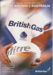 GREAT BRITAIN V AUSTRALIA 1993 (2ND TEST) RUGBY LEAGUE PROGRAMME