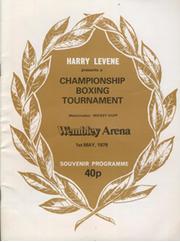 FRANCO UDELLA V CHARLIE MAGRI 1979 BOXING PROGRAMME
