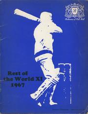 REST OF THE WORLD XI 1967 CRICKET PROGRAMME