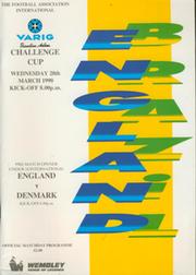 ENGLAND V BRAZIL 1990 FOOTBALL PROGRAMME