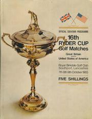 RYDER CUP 1965 (ROYAL BIRKDALE) OFFICIAL GOLF PROGRAMME