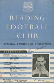 READING V MILLWALL 1952 FOOTBALL PROGRAMME (SIGNED BY RON BLACKMAN)