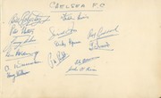 CHELSEA FOOTBALL CLUB 1947-48 AUTOGRAPHS