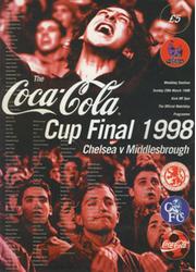 CHELSEA V MIDDLESBROUGH 1998 (COCA-COLA CUP FINAL) FOOTBALL PROGRAMME