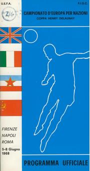EUROPEAN CHAMPIONSHIPS 1968 FOOTBALL PROGRAMME