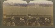 AUSTRALIA V ENGLAND 1907-08 STEREOCARD CRICKET PHOTOGRAPH