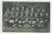 EXETER UNIVERSITY RUGBY TEAM 1911 POSTCARD