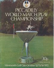 WORLD MATCH PLAY CHAMPIONSHIP 1972 GOLF PROGRAMME