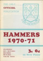 HAMMERS 1970-71 OFFICIAL BROCHURE