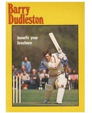 BARRY DUDLESTON (GLOUCESTERSHIRE, LEICESTERSHIRE) 1980 CRICKET BENEFIT BROCHURE