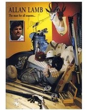  ALLAN LAMB (NORTHAMPTONSHIRE) 1996 SIGNED CRICKET BENEFIT BROCHURE
