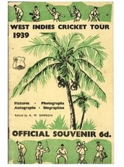 WEST INDIES 1939 CRICKET TOUR BROCHURE