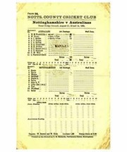 NOTTINGHAMSHIRE V AUSTRALIANS 1934