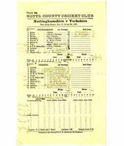 NOTTINGHAMSHIRE V YORKSHIRE 1937
