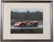 JACKY ICKX 1971 FRAMED PHOTOGRAPH