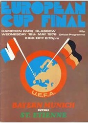 BAYERN MUNICH V ST ETIENNE 1976 (EUROPEAN CUP FINAL) FOOTBALL PROGRAMME