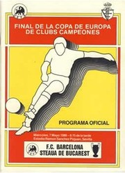 BARCELONA V STEAUA BUCHAREST 1986 (EUROPEAN CUP FINAL) FOOTBALL PROGRAMME
