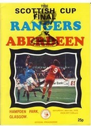 ABERDEEN V RANGERS 1978 (SCOTTISH CUP FINAL) FOOTBALL PROGRAMME