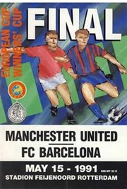 MANCHESTER UNITED V BARCELONA 1991 (ECWC FINAL) FOOTBALL PROGRAMME