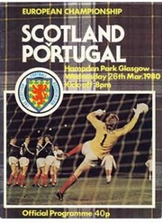 SCOTLAND V PORTUGAL 1980 (EUROPEAN CHAMPIONSHIPS) FOOTBALL PROGRAMME