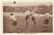 AMSTERDAM OLYMPICS 1928 FOOTBALL FINAL POSTCARD (URUGUAY V ARGENTINA)