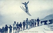 SKISPORT - DER GROSSE SPRUNG (SWITZ.) postcard