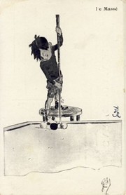 LE MASSE (BY ROBY) BILLIARDS POSTCARD