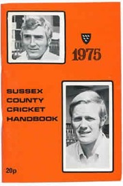 OFFICIAL SUSSEX CRICKET HANDBOOK 1975