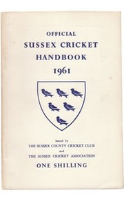 OFFICIAL SUSSEX CRICKET HANDBOOK 1961