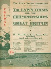 THE LAWN TENNIS HARD COURT CHAMPIONSHIP OF GREAT BRITAIN (WEST HANTS TENNIS CLUB) 1947