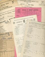 WEST INDIES 1957 CRICKET SCORECARDS - INCLUDING 4 TESTS