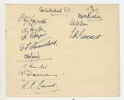 CORINTHIAN-CASUALS FOOTBALL CLUB 1947 SIGNED ALBUM PAGE