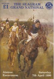THE GRAND NATIONAL 1990 OFFICIAL RACECARD (MR. FRISK)