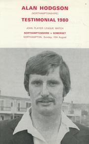 ALAN HODGSON (NORTHAMPTONSHIRE) TESTIMONIAL 1980