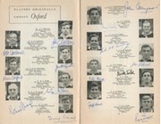 OXFORD V CAMBRIDGE 1961 RUGBY PROGRAMME (SIGNED BY OXFORD TEAM)