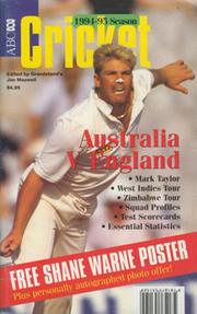 ABC CRICKET 1994-95 SEASON - AUSTRALIA V ENGLAND