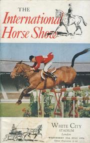 THE INTERNATIONAL HORSE SHOW 1956 OFFICIAL PROGRAMME