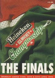 HEINEKEN ICE HOCKEY CHAMPIONSHIPS - FINALS PROGRAMME 1993