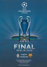 JUVENTUS V BARCELONA 2015 (CHAMPIONS LEAGUE FINAL) FOOTBALL PROGRAMME