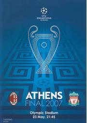 AC MILAN V LIVERPOOL 2007 (CHAMPIONS LEAGUE FINAL) FOOTBALL PROGRAMME