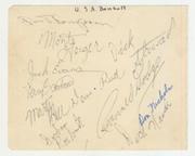 AMERICAN "ALL STARS" BASEBALL TEAM 1955 (TOUR TO SOUTH AFRICA) AUTOGRAPHS
