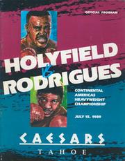 EVANDER HOLYFIELD V ADILSON RODRIGUES 1989 BOXING PROGRAMME
