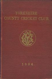 YORKSHIRE COUNTY CRICKET CLUB 1894 [ANNUAL]