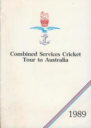 COMBINED SERVICES CRICKET TOUR TO AUSTRALIA 1989 BROCHURE