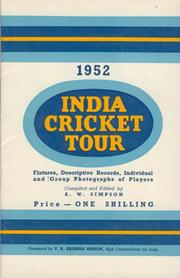 1952 INDIA CRICKET TOUR