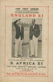 ENGLAND V SOUTH AFRICA 1947 (THE OVAL) CRICKET PROGRAMME