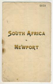 NEWPORT V SOUTH AFRICA 1931 RUGBY PROGRAMME