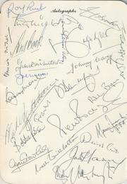 100TH FA CUP BANQUET 1981 - SEATING PLAN AND SIGNED MENU