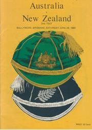 AUSTRALIA V NEW ZEALAND 1980 RUGBY PROGRAMME (2ND TEST, BRISBANE)