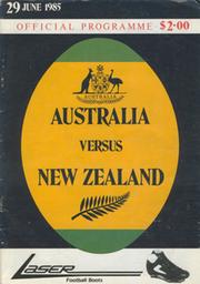AUSTRALIA V NEW ZEALAND 1985 RUGBY PROGRAMME 